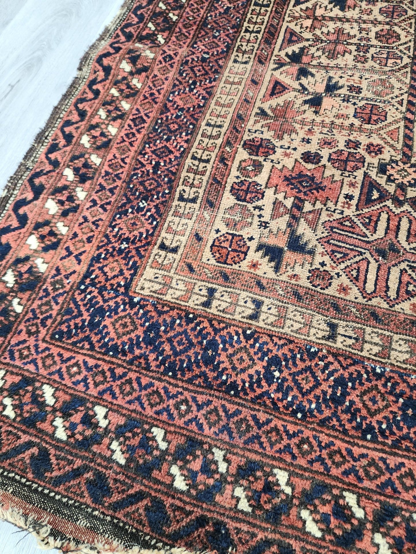 BB072309 Vintage Wool Rug - Vintage MC