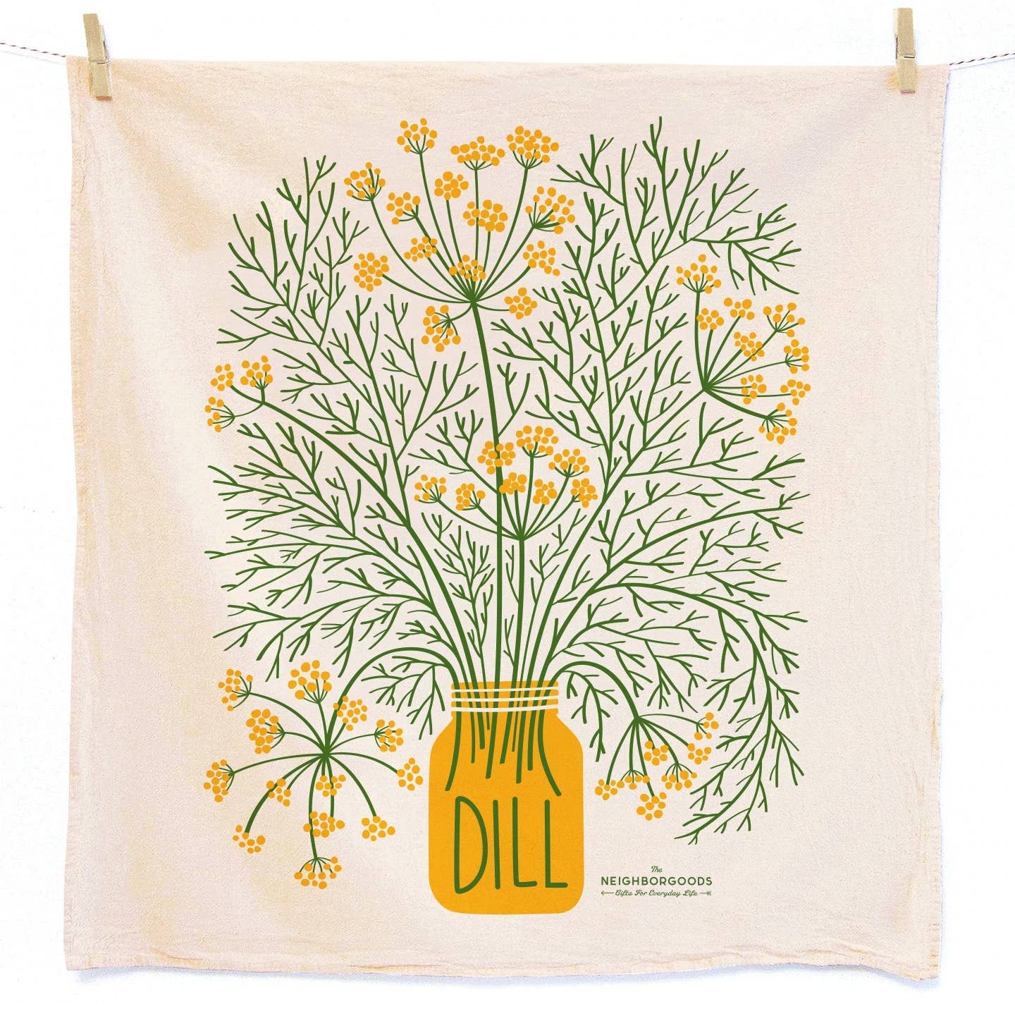 BIG DILL (Dill, Pickle) - Tea Towel Set of 2 - Vintage MC