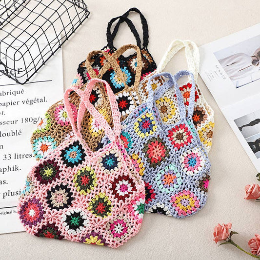 Bohemian Handmade Crochet Bag - Vintage MC