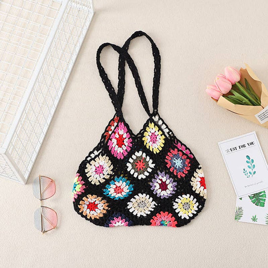Bohemian Handmade Crochet Bag - Vintage MC