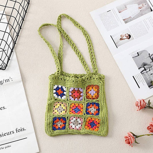 Bohemian Handmade Crochet Bag - Exquisite Handcrafted Tote - Vintage MC