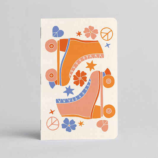 Boogie Fever - Notebook/Journal Groovy Retro Roller Skates - Vintage MC