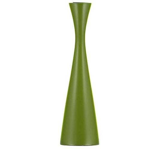 BRITISH COLOUR STANDARD - 25cm H / 9.8'' H Tall Olive Green Candleholder