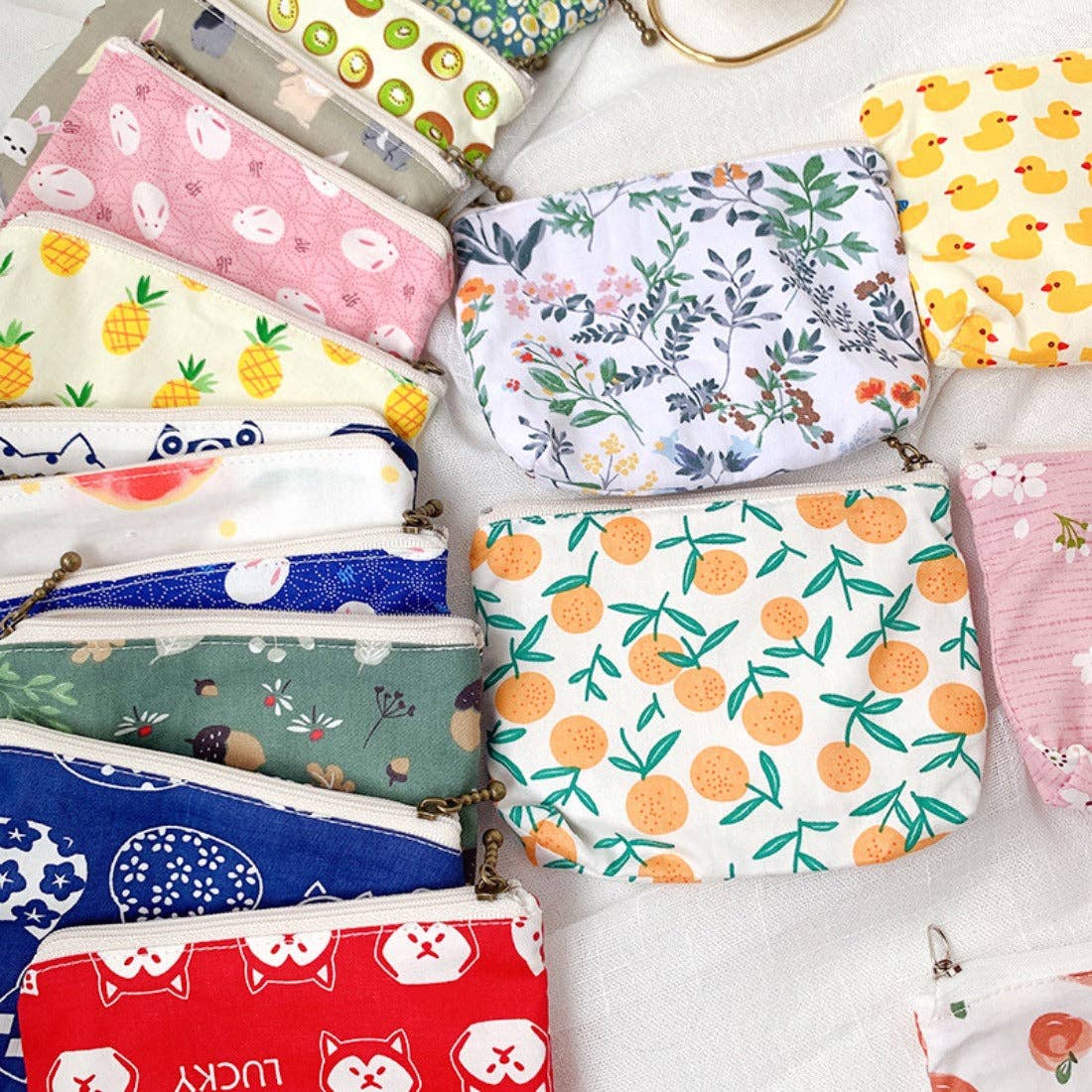 Canvas Printed Coin Purse - Vintage MC
