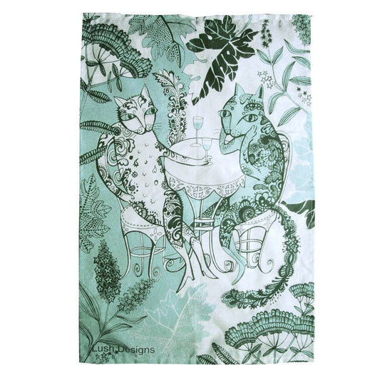 Cat Tea Towel - Vintage MC