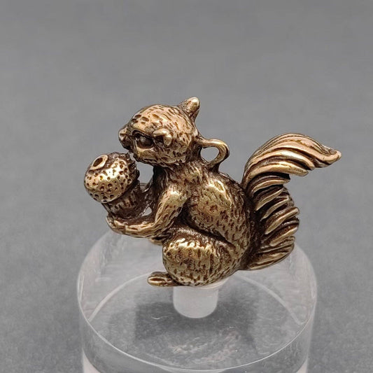 Brass Squirrel Desktop Ornaments Decoration