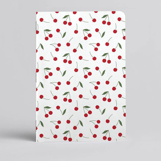 Ch - Ch - Cherry - Notebook/Journal - Trendy Cherry Pattern - Vintage MC