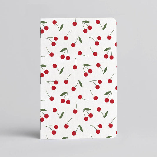Ch - Ch - Cherry - Notebook/Journal - Trendy Cherry Pattern - Vintage MC