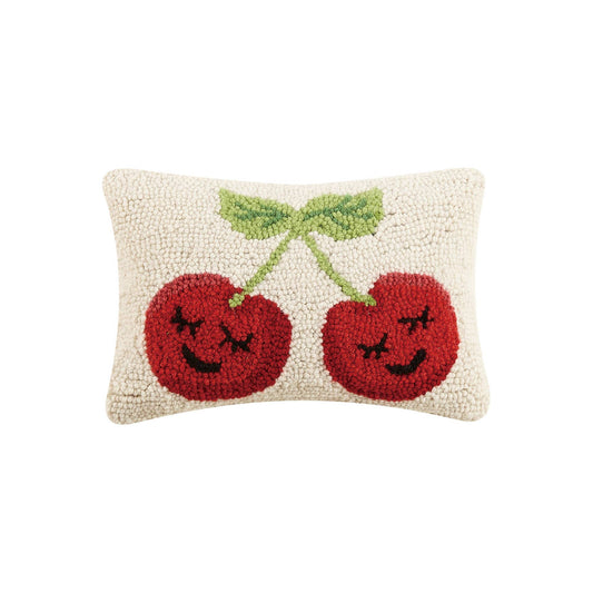 Cherries Hook Pillow - Vintage MC