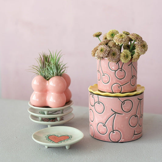 Cherry Debossed Planter - Vintage MC