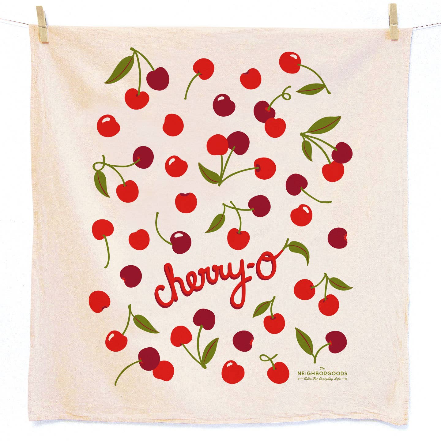 Cherry - Tea Towel + Sponge Cloth Set - Vintage MC