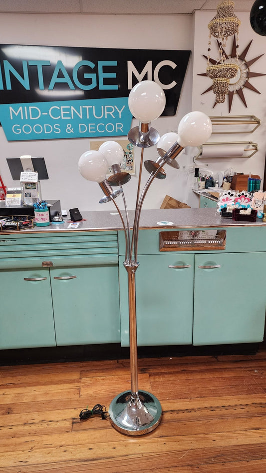 Chrome Floor Lamp - Sonnemon Style - Vintage MC