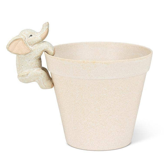 Climbing Elephant Pot Hanger - 3.5"H - Vintage MC