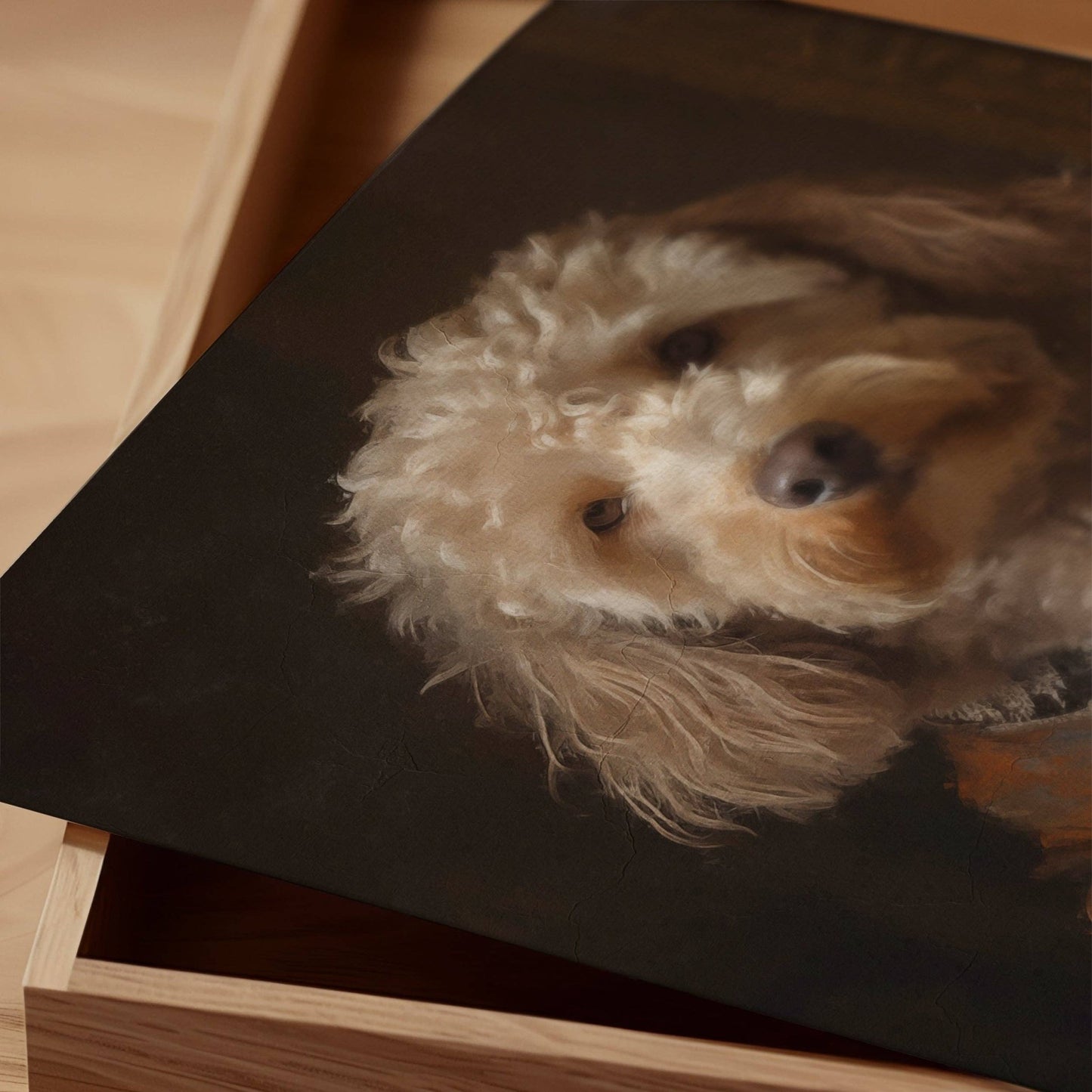 Cockapoo Dog Portrait Print - Vintage MC