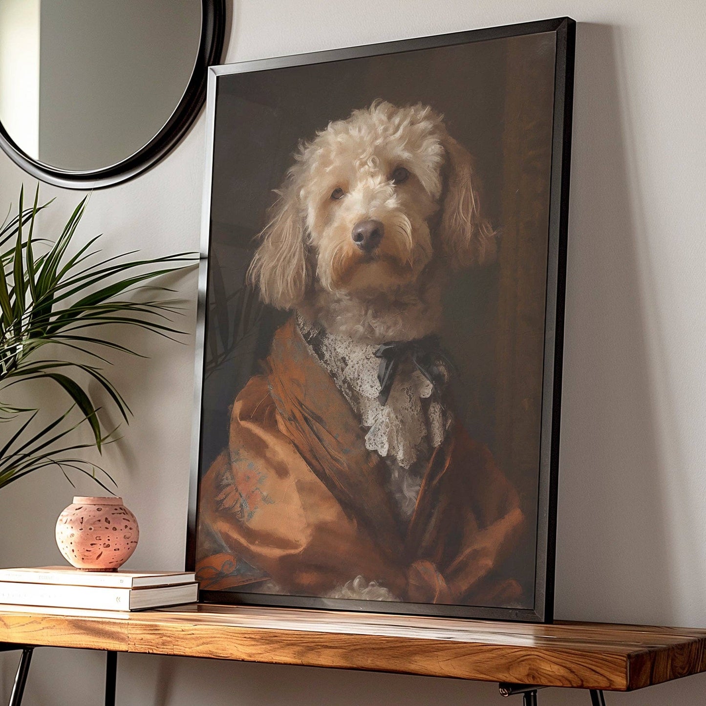 Cockapoo Dog Portrait Print - Vintage MC