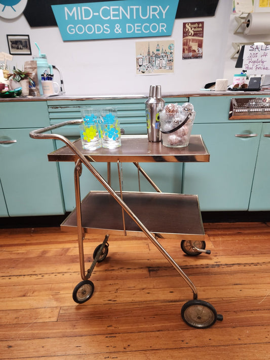 Collapsible Bar Cart - Vintage MC