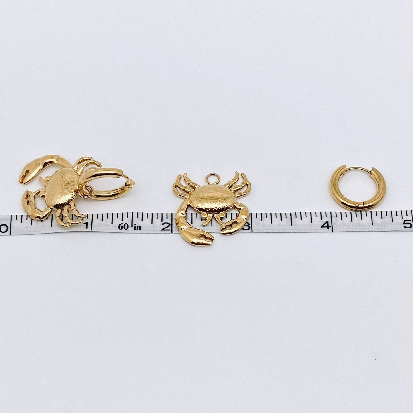 Crab Huggie Earrings - Vintage MC