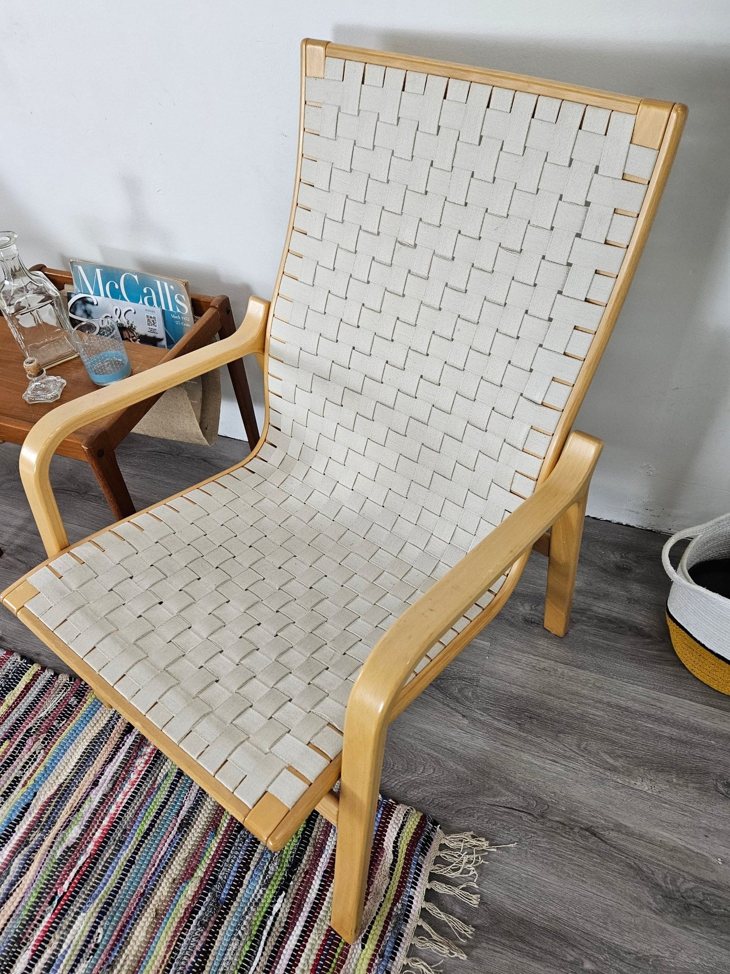 Danish Strap Chairs on Bentwood Frame - Vintage MC