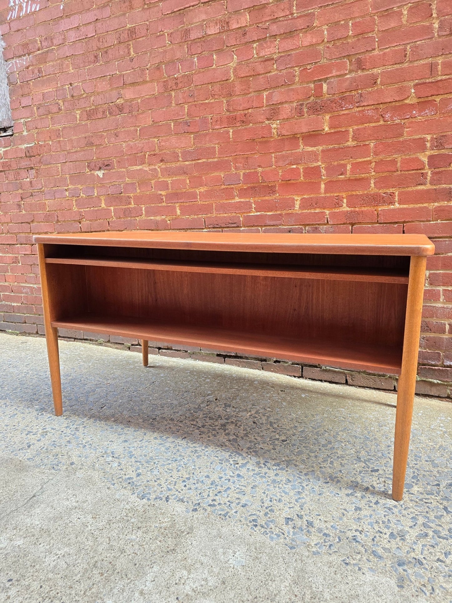 Danish Teak Desk with Bookshelf ST0524097 - Vintage MC