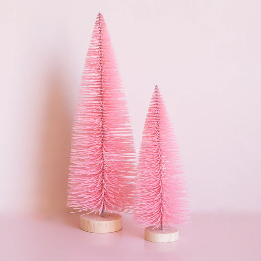 Bottle Brush Tree - Warm Pink (Sparkle Christmas Tree)