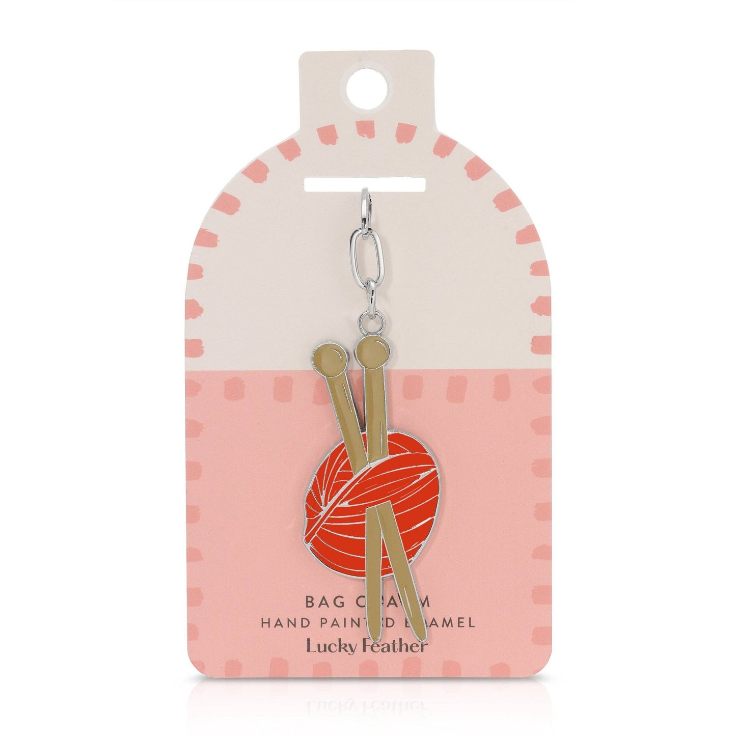 Enamel Bag Charm Keychain - Vintage MC