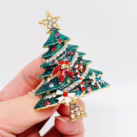 Christmas Pin Colorful Christmas Tree Brooch
