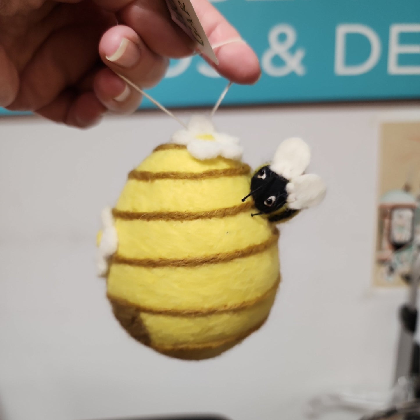 Felted Ornament - Vintage MC