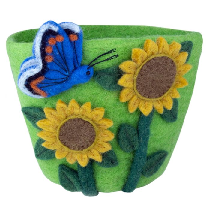 Felted Planter - Vintage MC