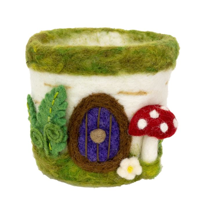Felted Planter - Vintage MC