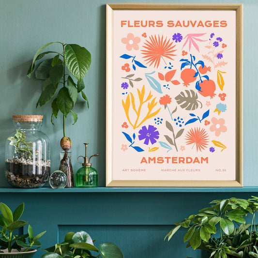 Fleurs Sauvages Amsterdam Flower Print - Vintage MC