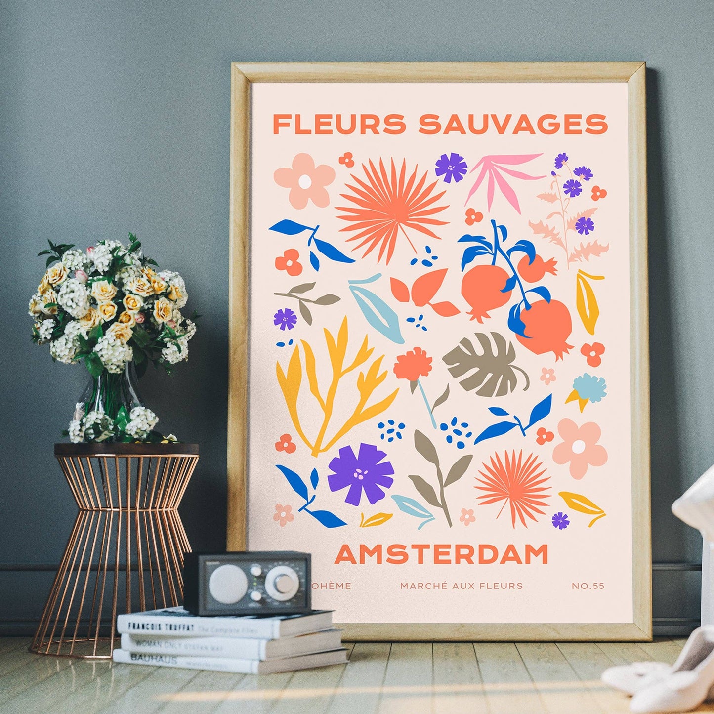 Fleurs Sauvages Amsterdam Flower Print - Vintage MC