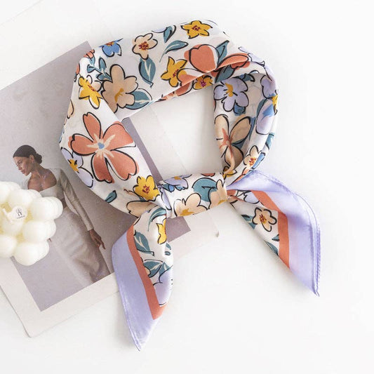 Floral Square Scarf - Vintage MC