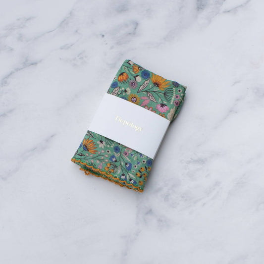 Flower Fields Cotton Scarf - Vintage MC