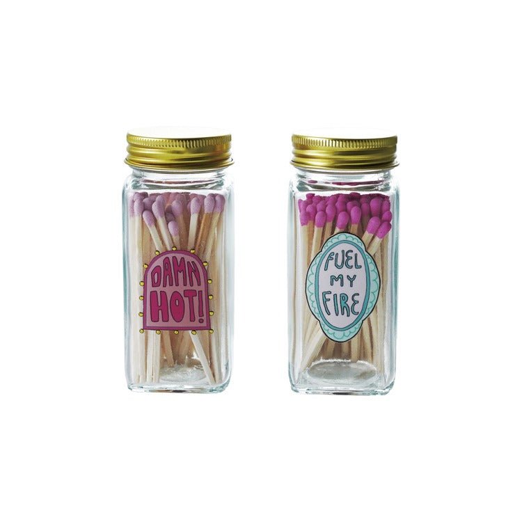 Glass Jar of Matches - Vintage MC