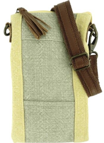 HB00516 2 - Tone Jute Crossbody - Vintage MC