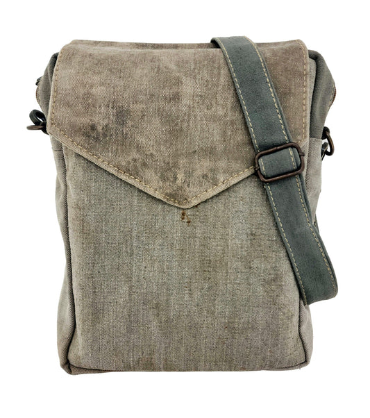 HB00536 Upcycled Crossbody Bag - Vintage MC