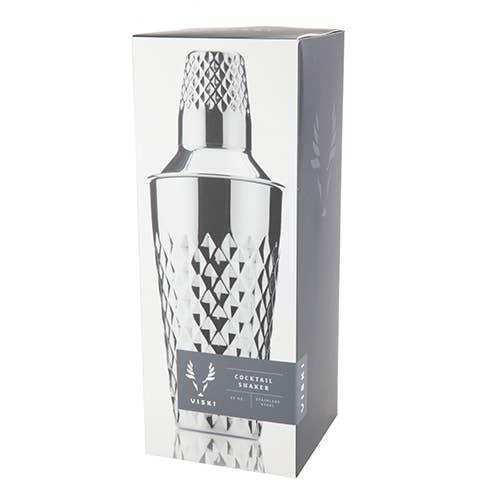 Irving™ Diamond Faceted Stainless Steel Cocktail Shaker - Vintage MC