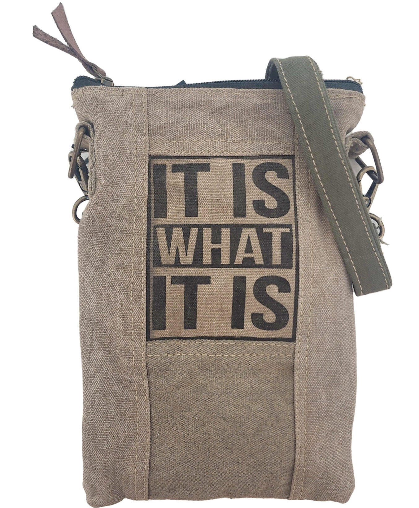 It Is What It Is Recycled Tent Bag - Vintage MC