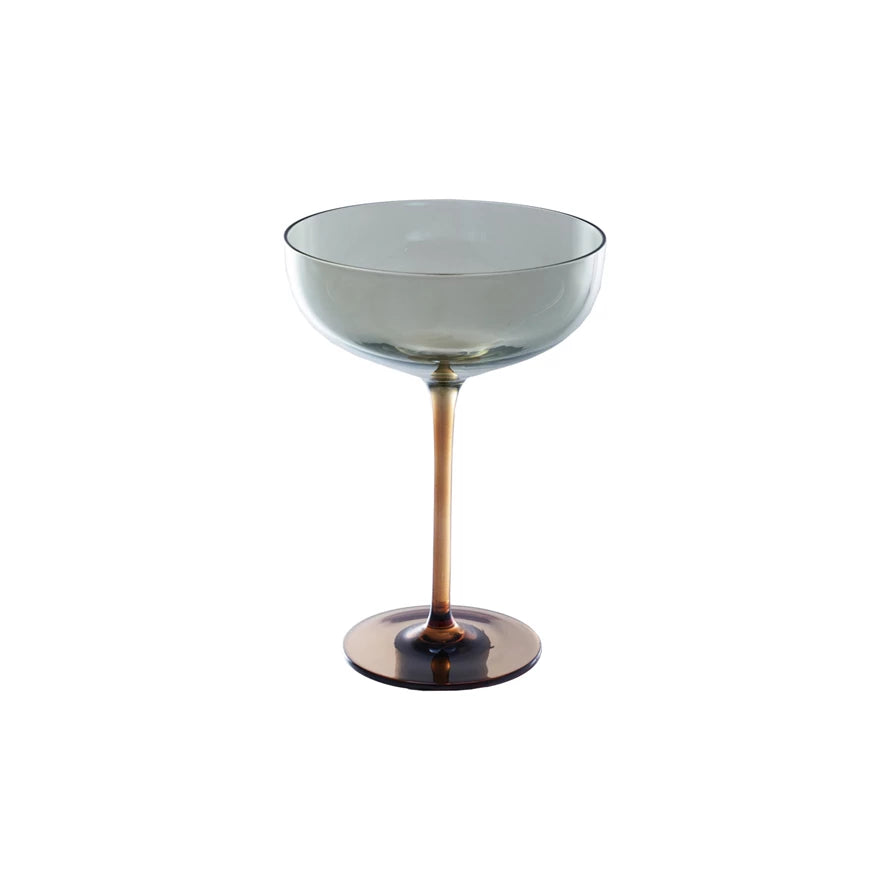 Deco Iridescent Martini Glass