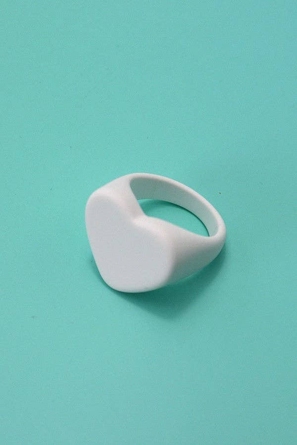 Matte Heart Ring - Vintage MC