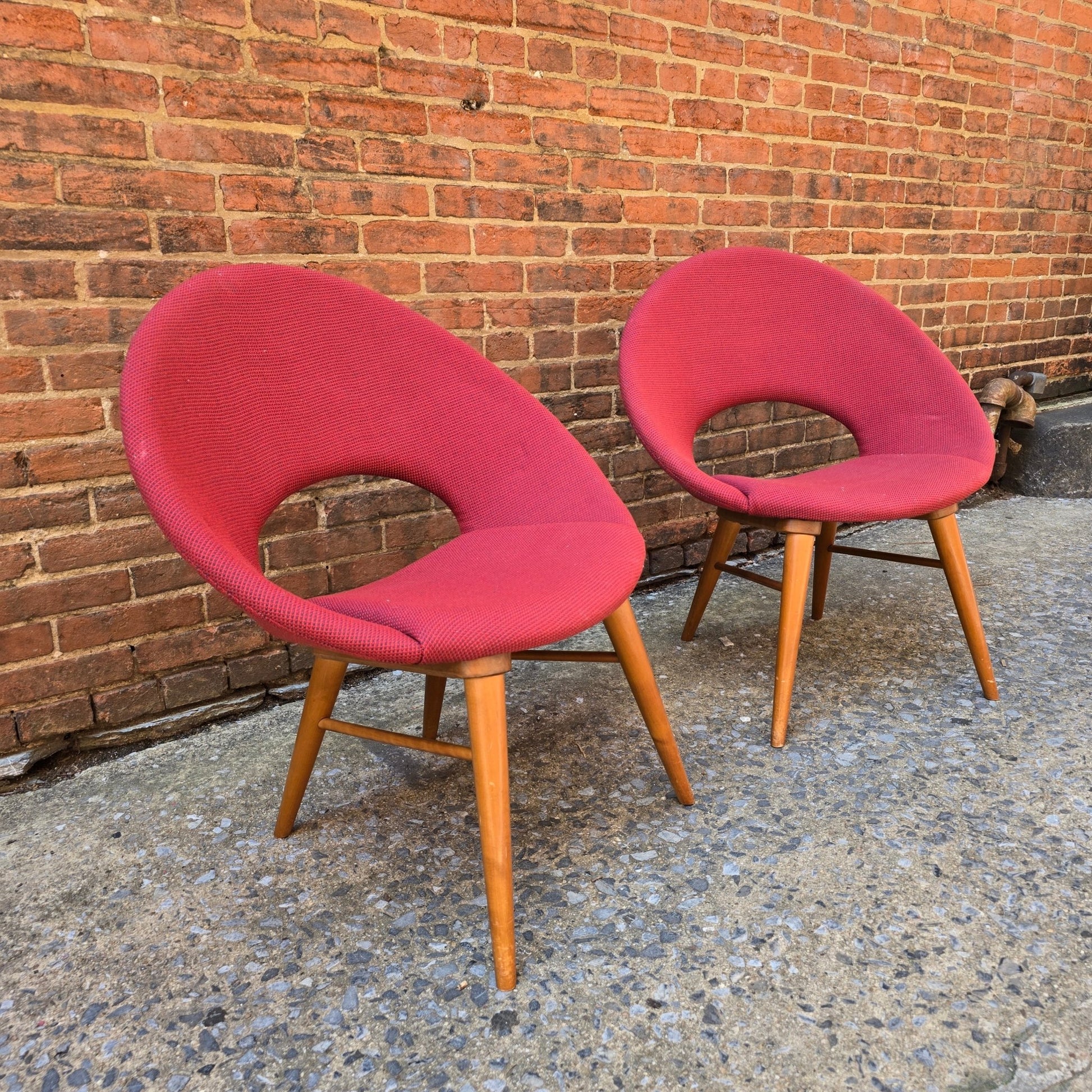 Pair of Danish Saucer Chairs JA0425001 - Vintage MC