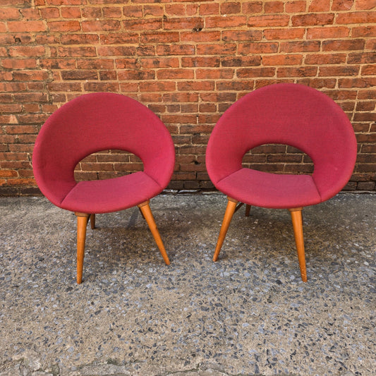 Pair of Danish Saucer Chairs JA0425001 - Vintage MC