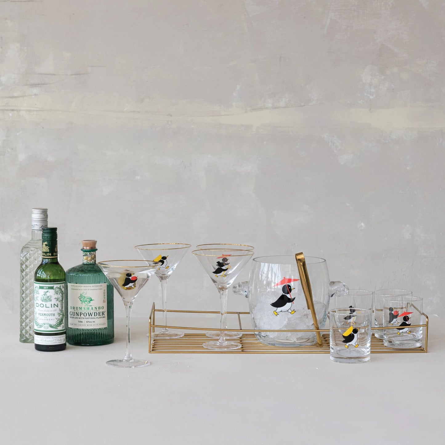 Penguin Barware Set - Reproduction