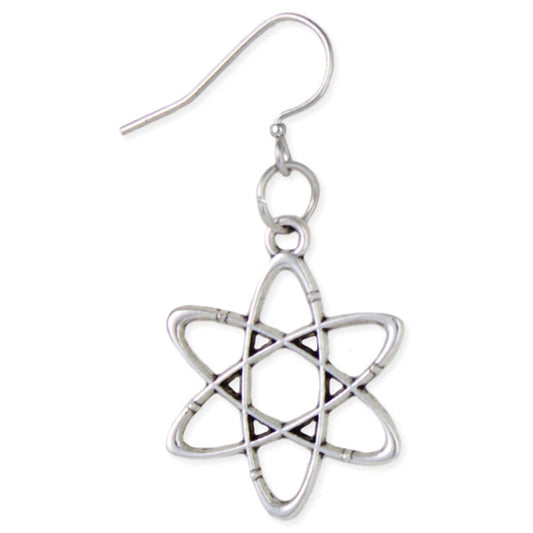 Pure Science Silver Atom Earrings - Vintage MC