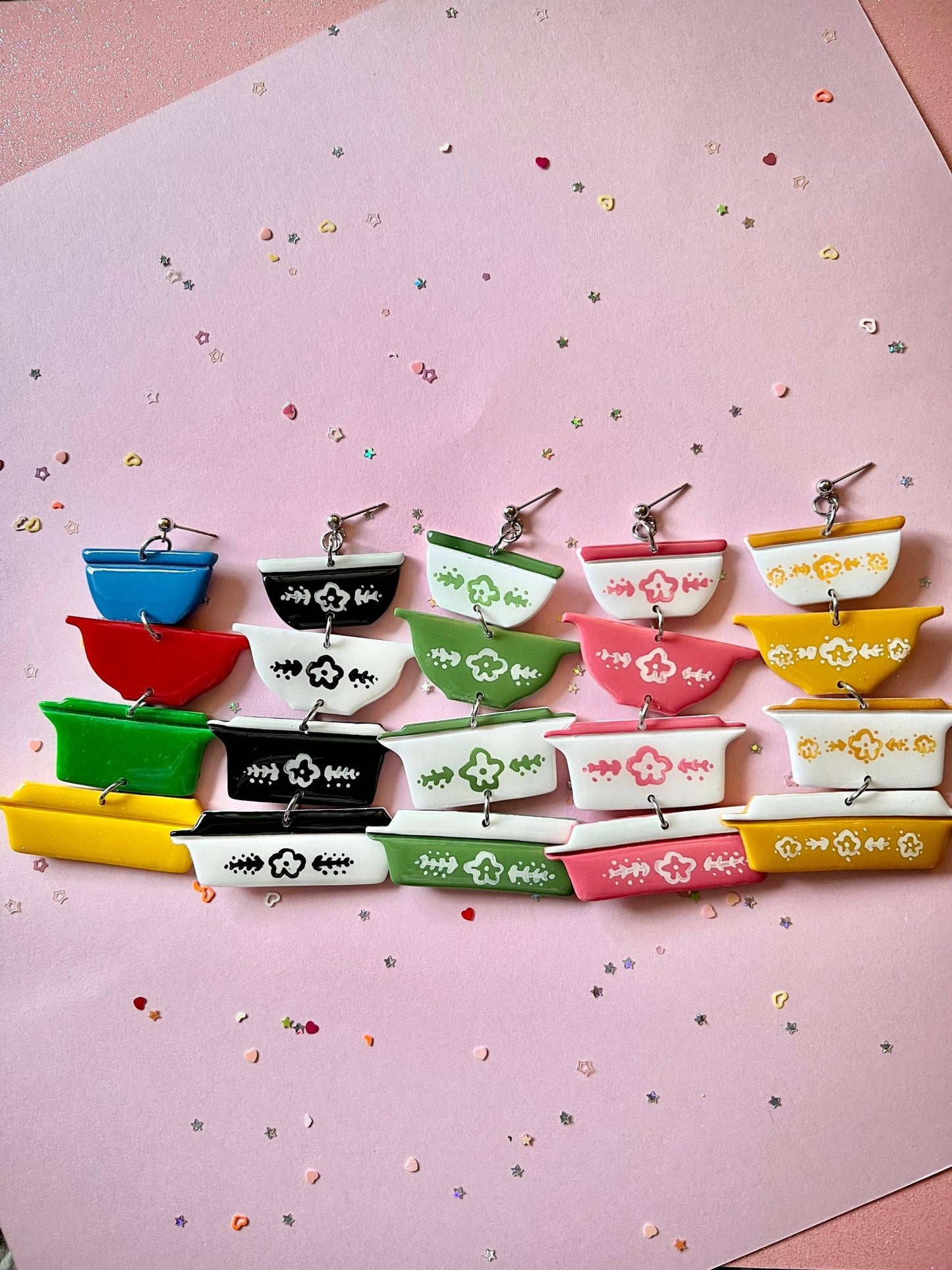 Pyrex Earrings - Vintage MC