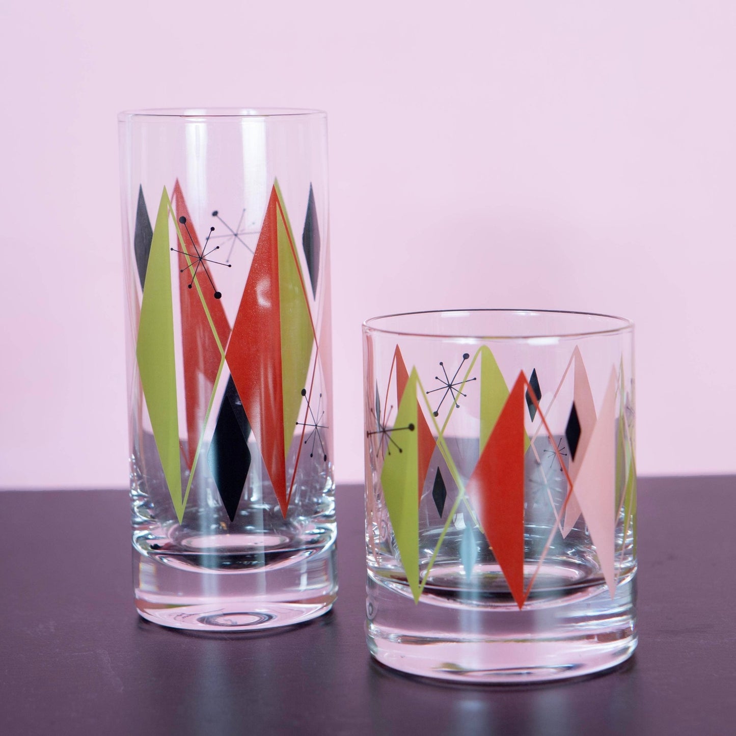 Retro Diamond Vintage Inspired Whiskey Cocktail Glass - Vintage MC