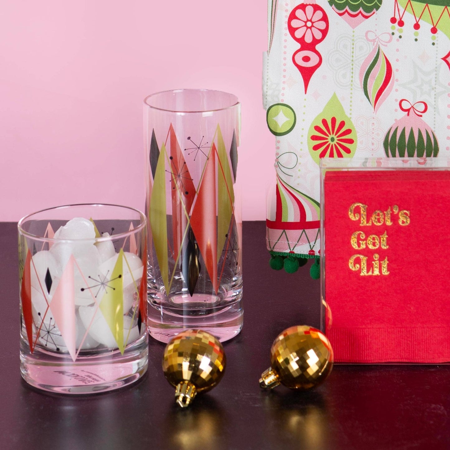 Retro Diamond Vintage Inspired Whiskey Cocktail Glass - Vintage MC