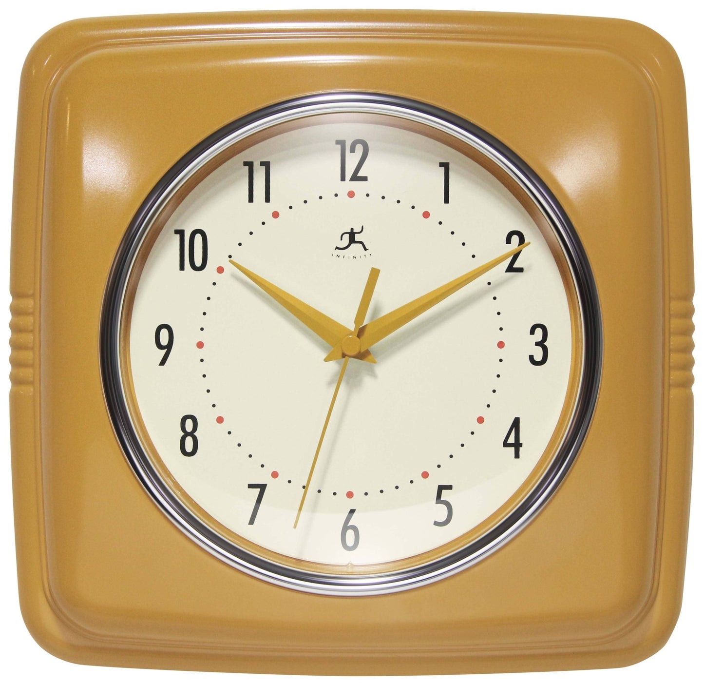Retro Square Indoor Wall Clock - Vintage MC