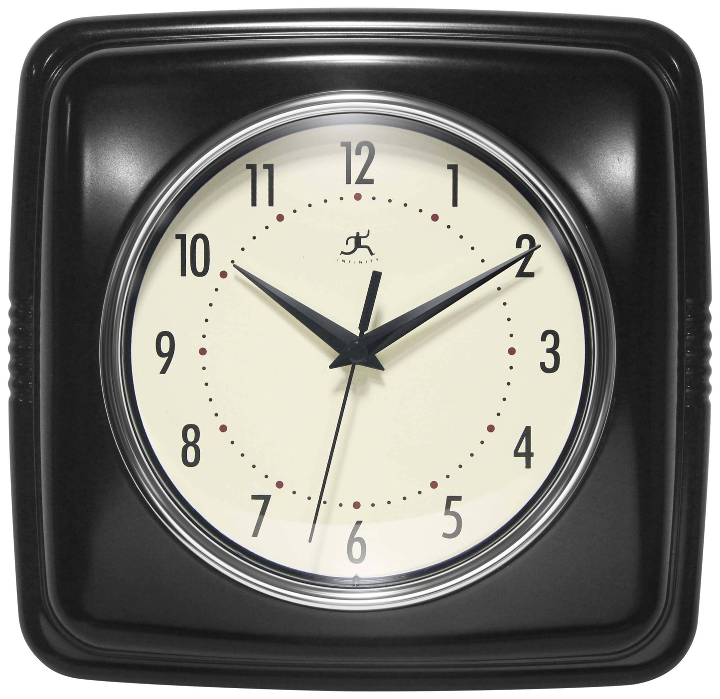 Retro Square Indoor Wall Clock - Vintage MC