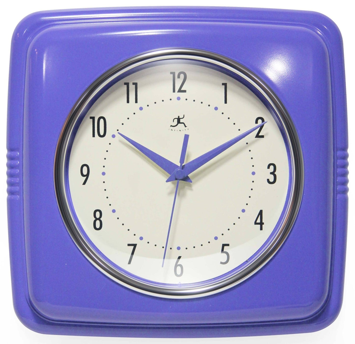 Retro Square Indoor Wall Clock - Vintage MC